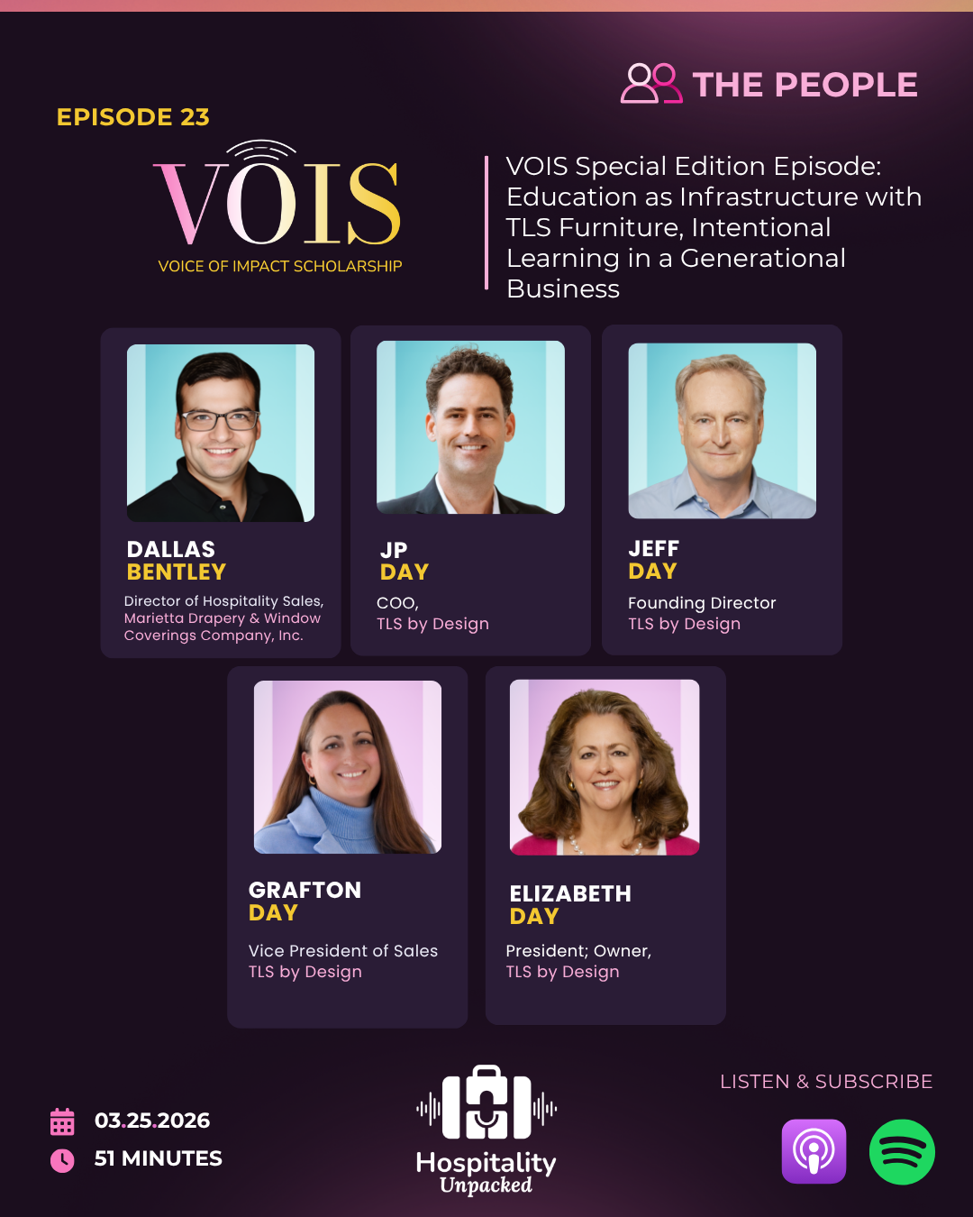 NEWH Voice of Impact Scholarship episode, sponsored by TLS by Design Furniture